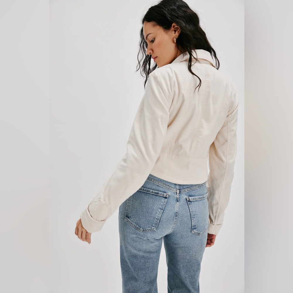 Free People | NWT Chic Off White Orly Cord Heritage Jacket - Picture 2 of 6